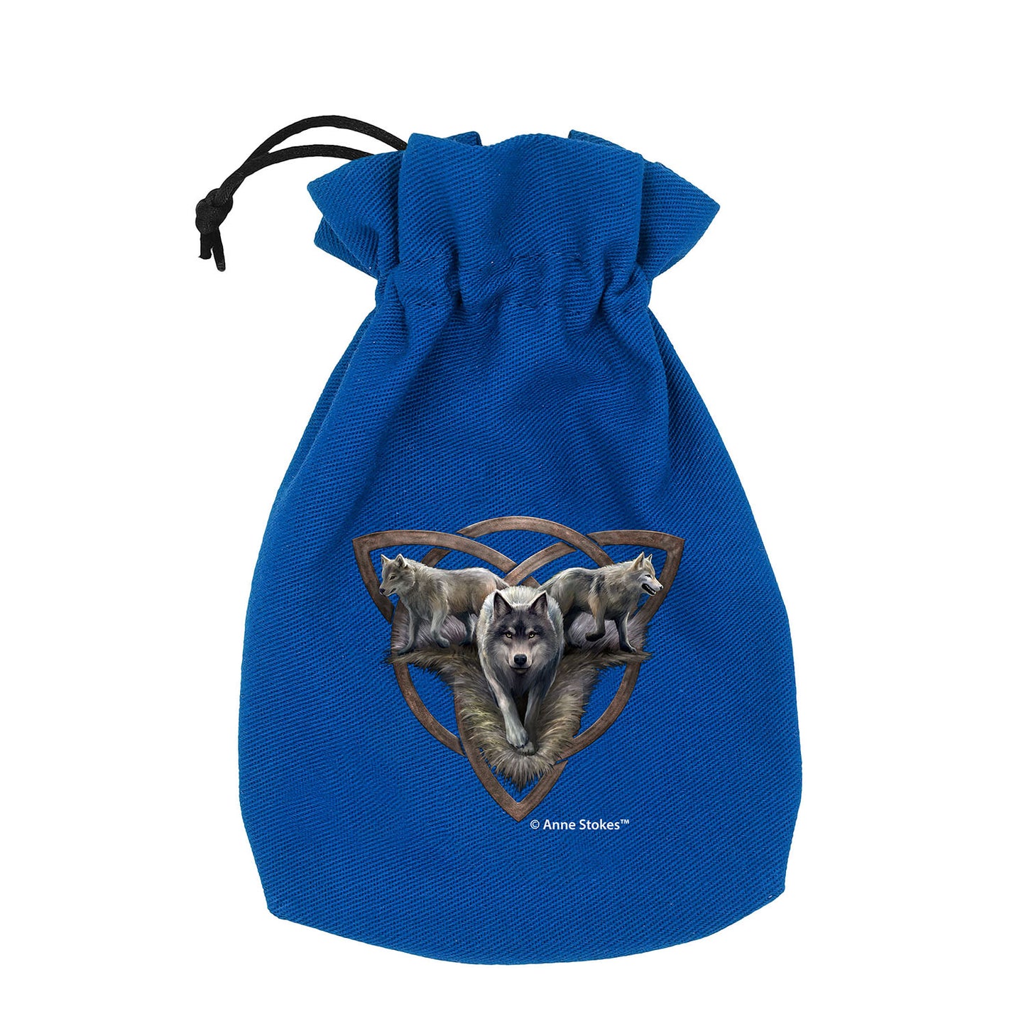 Dice Pouch Q Workshop Anne Stokes - Design: Wolf Trio