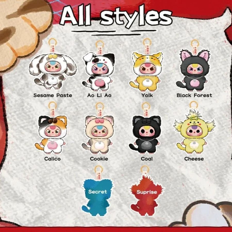 Baby Three - Cat & Dog Plush Blind Box Assortment