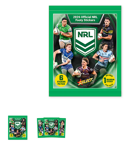 2026 NRL stickers Pack