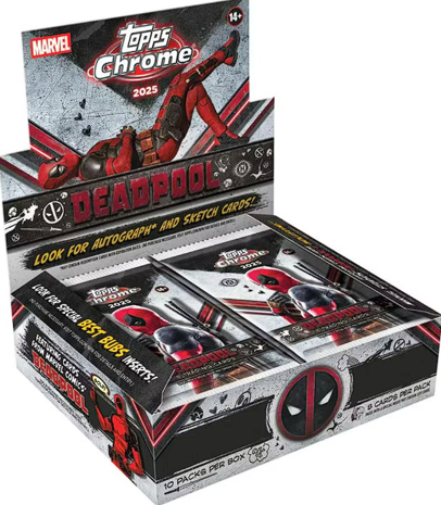2025 Topps Deadpool Chrome Hobby Box