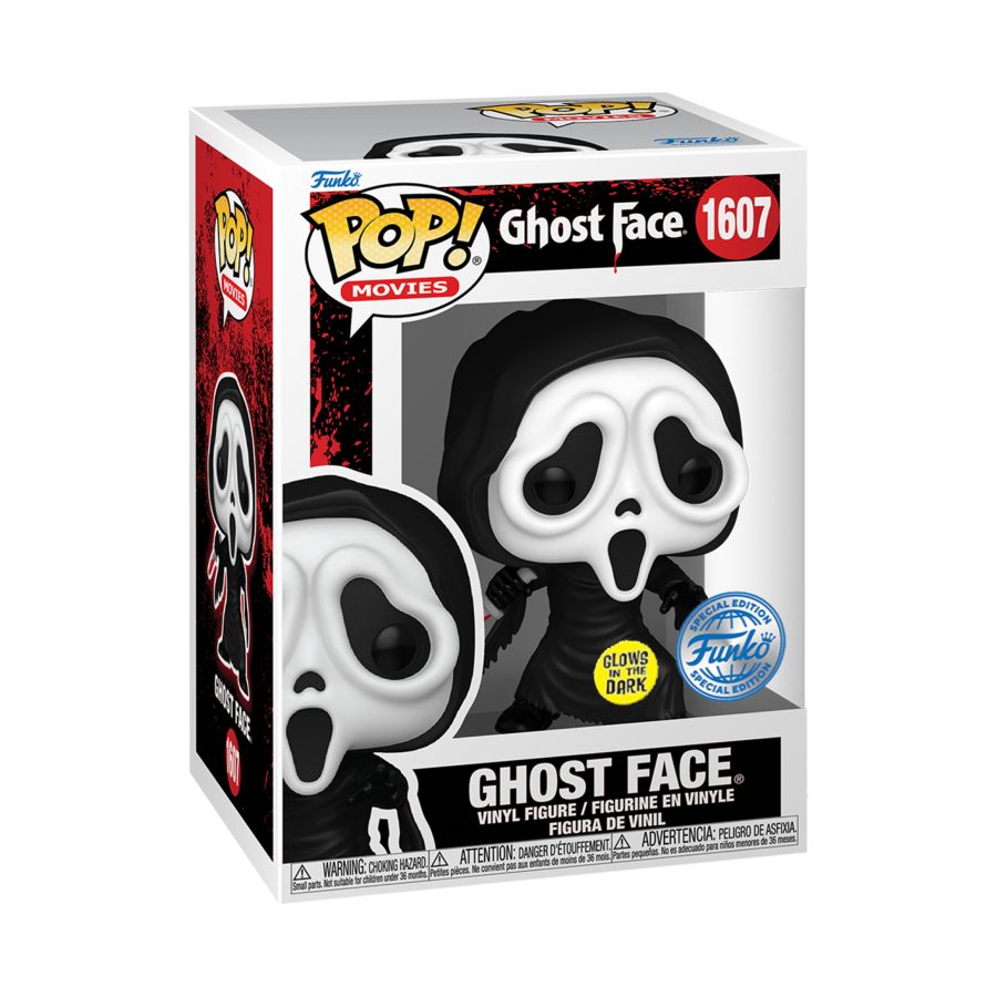 Scream - Ghostface US Exclusive Glow Pop! Vinyl [RS] 1607
