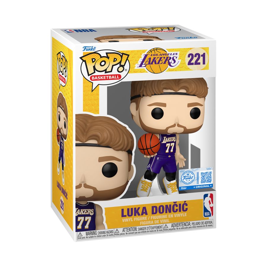 NBA: Lakers - Luka Doncic (Purple Jersey) US Exclusive Pop! Vinyl [RS] 221