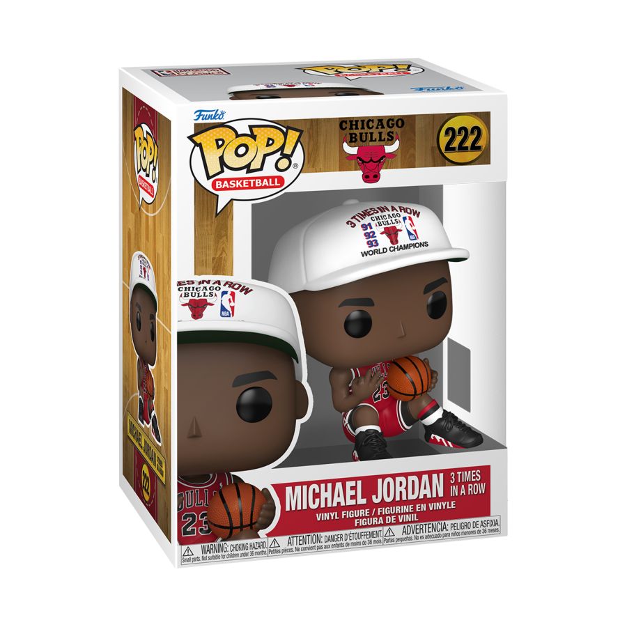NBA: Bulls - Michael Jordan (3 in a Row) Pop! Vinyl 222