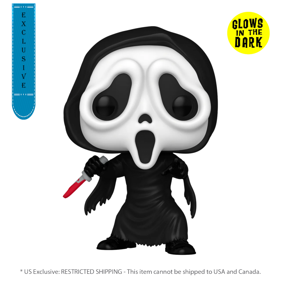 Scream - Ghostface US Exclusive Glow Pop! Vinyl [RS] 1607