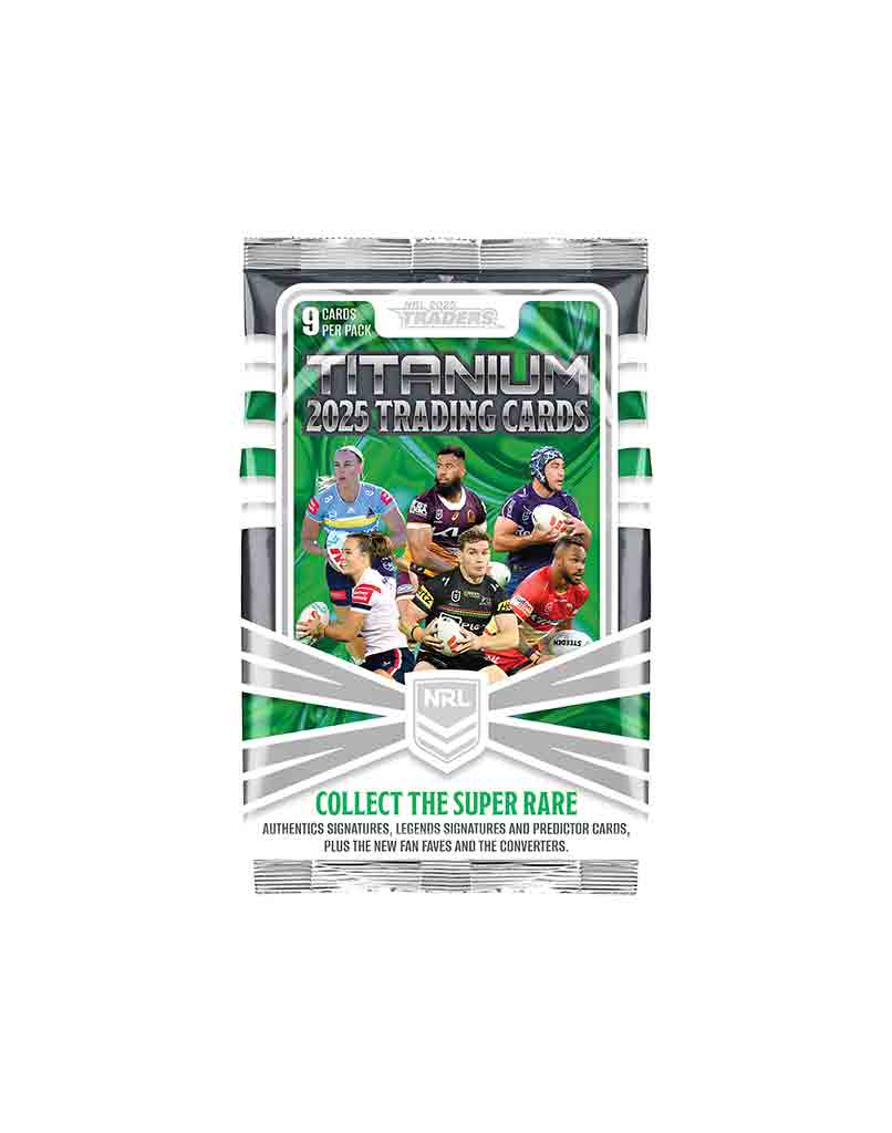 2025 TLA NRL Traders Titanium Sealed Trading Card Packet