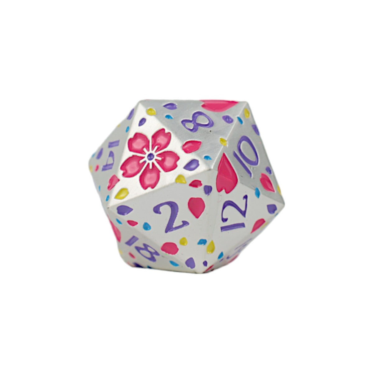 LPG Dice RPG Set Inscripted Sakura Pastel White