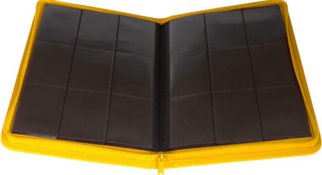 Collector's Series 9 Pocket Zip Trading Card Binder - YELLOW