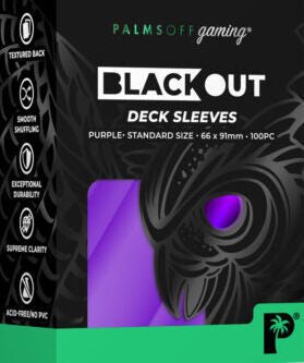 Blackout Deck Sleeves - Standard Size - Colour: purple