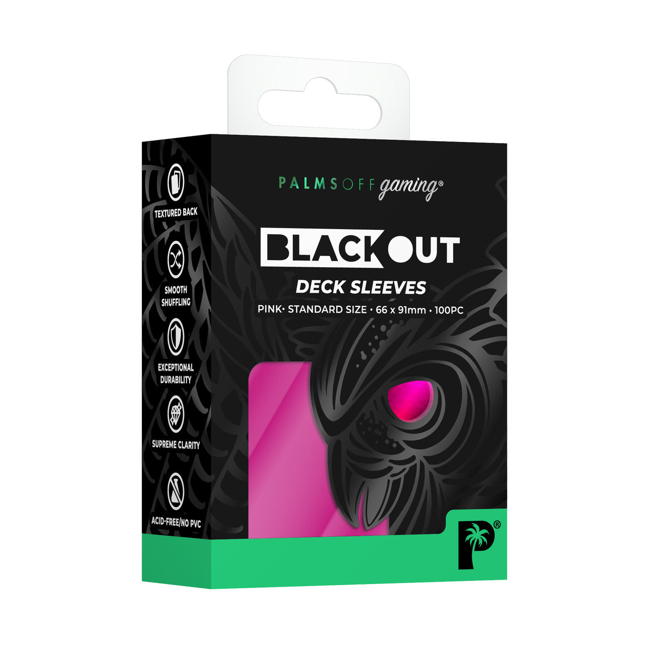 Blackout Deck Sleeves - Standard Size - Colour: pink