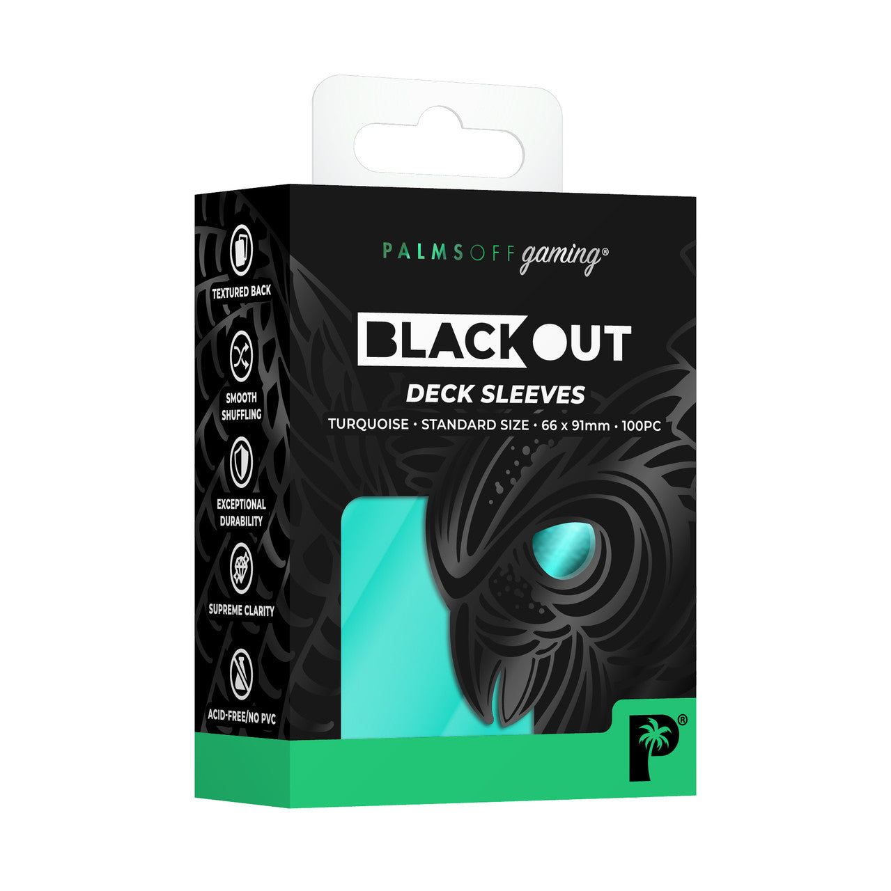 Blackout Deck Sleeves - Standard Size - Colour: turquoise