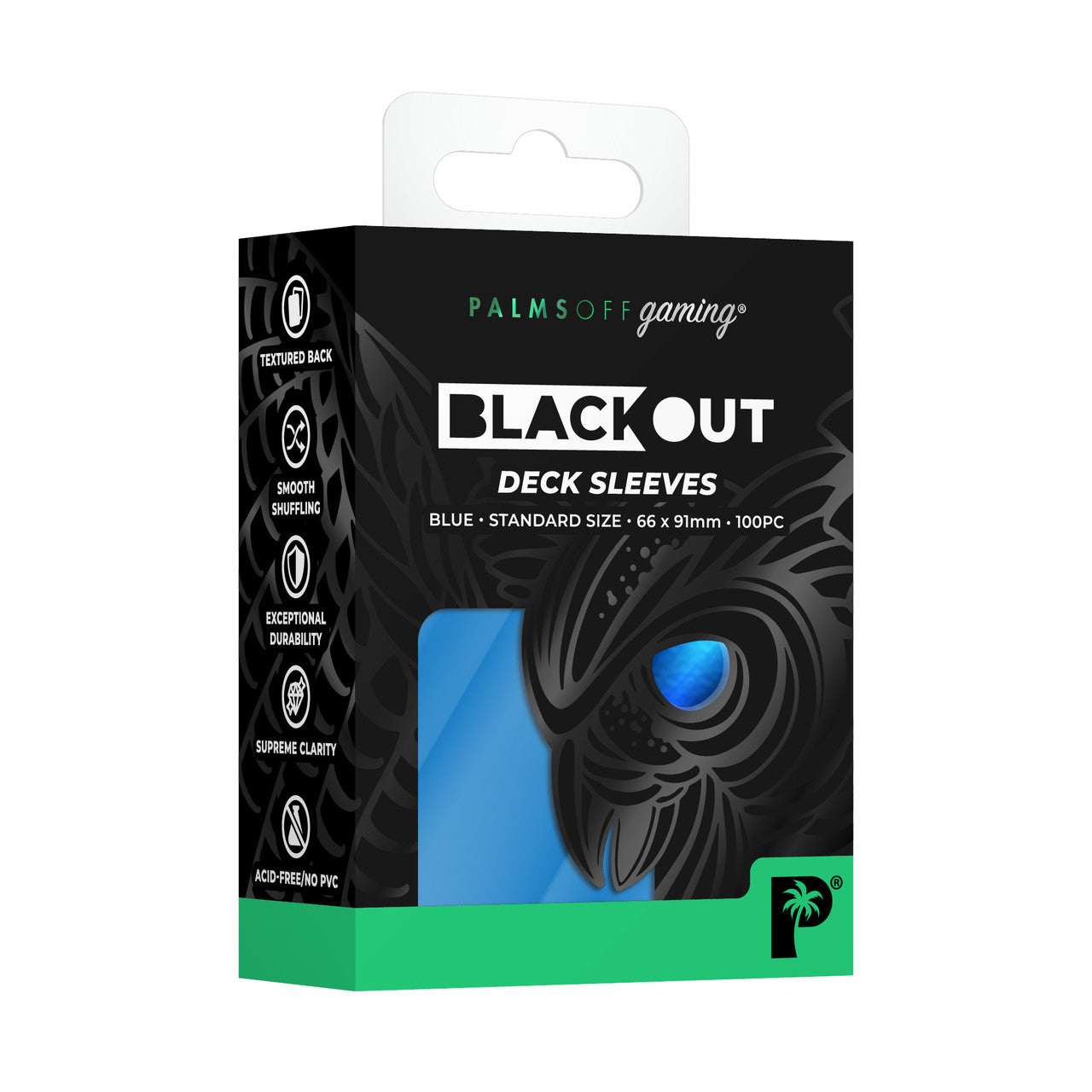 Blackout Deck Sleeves - Standard Size - Colour: blue