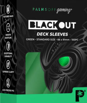Blackout Deck Sleeves - Standard Size - Colour: green