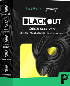 Blackout Deck Sleeves - Standard Size - Colour: yellow