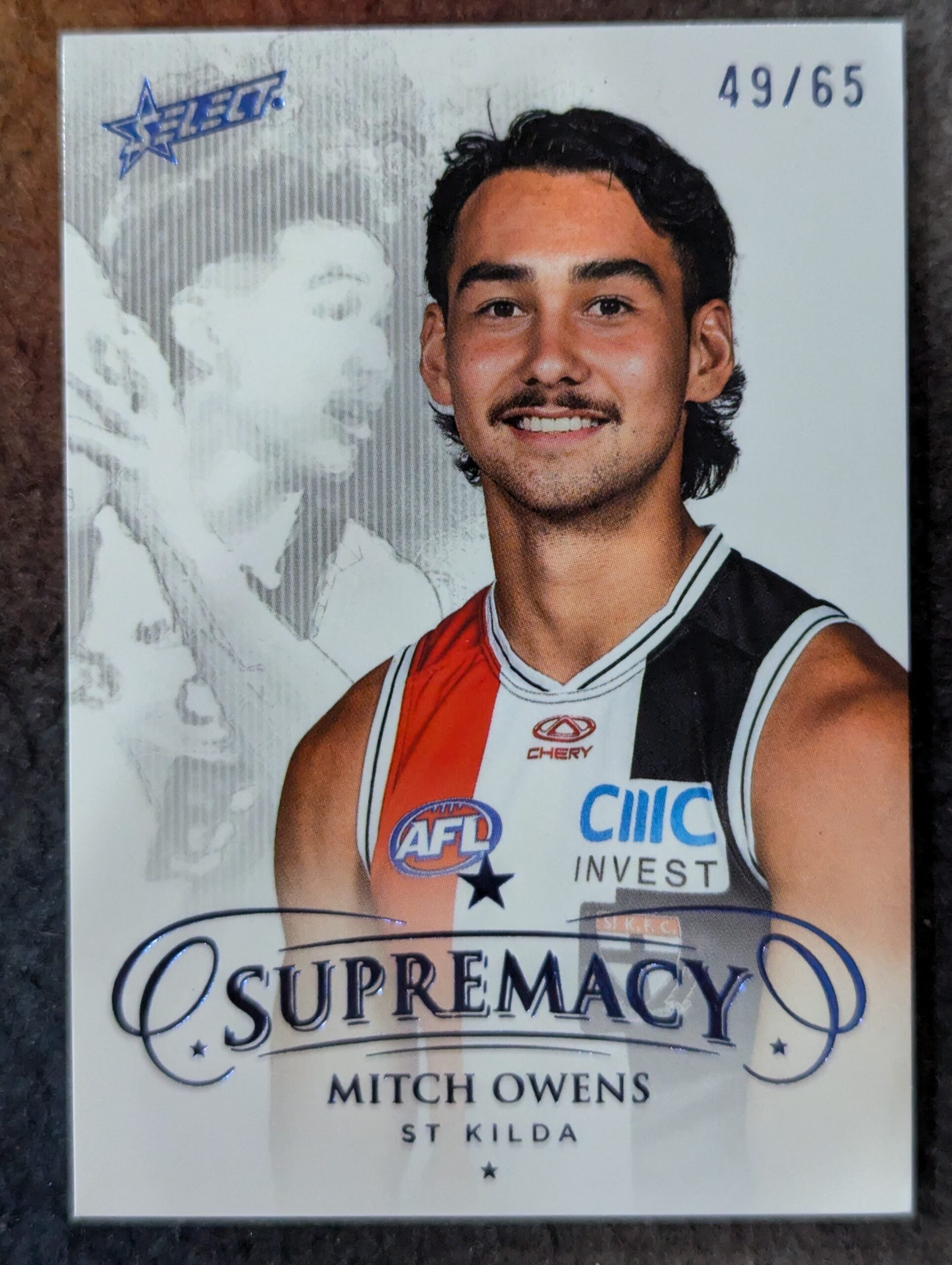 Mitch Owens - St Kilda - 2024 - Supremacy - BLUE PORTRAITS - 49/65