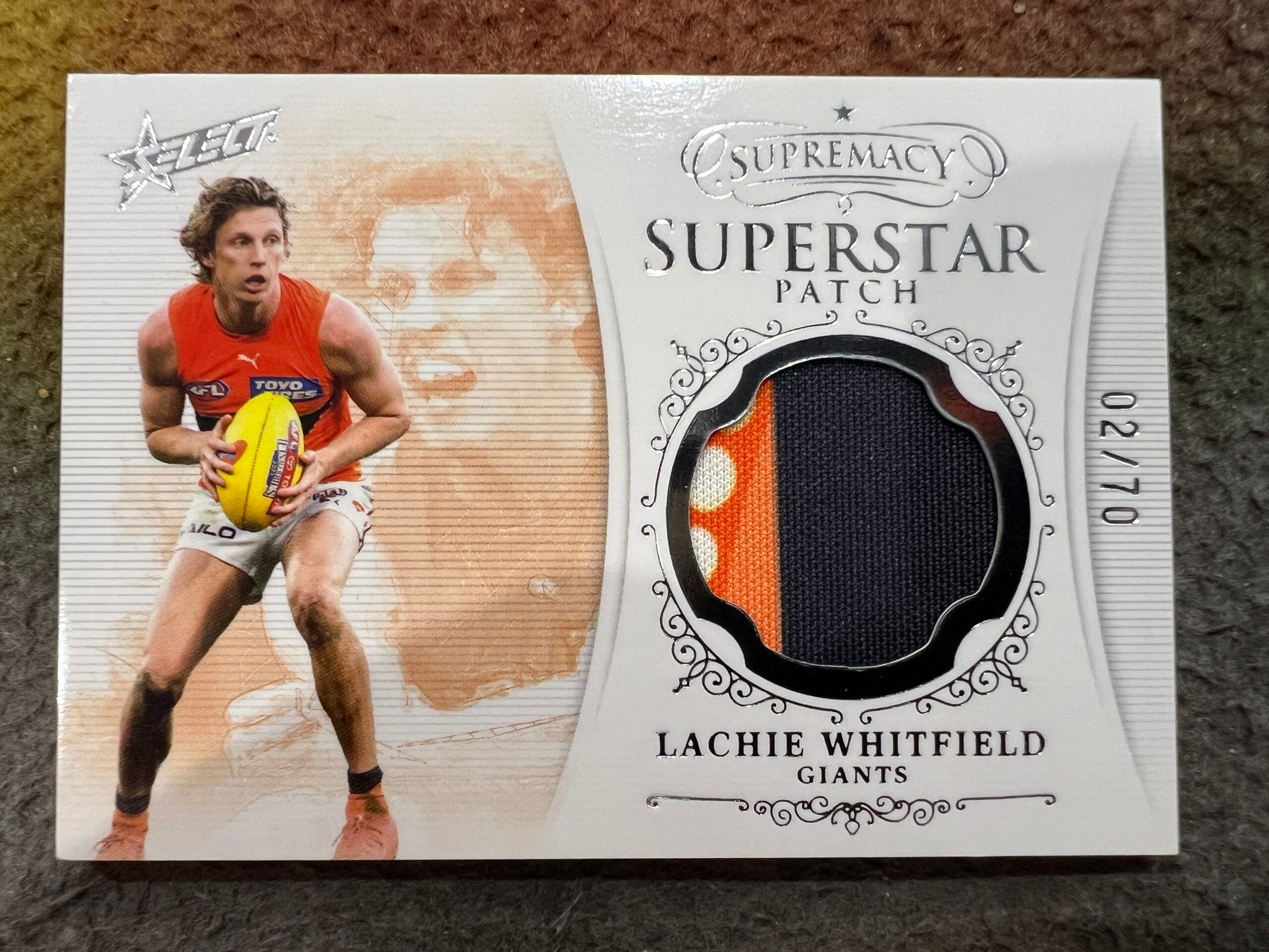 Lachie Whitfield - GWS - 2024 - Supremacy - SUPERSTAR PATCH - 02/70