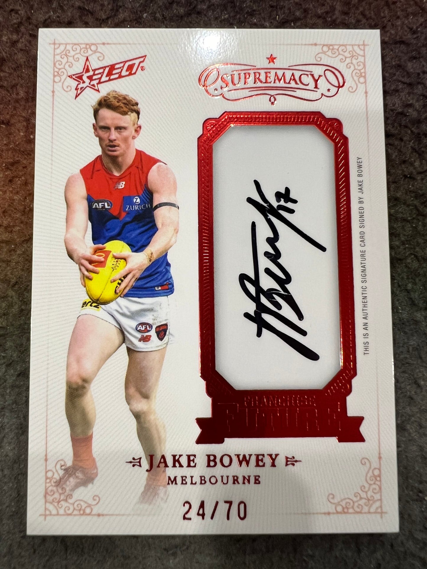 Jake Bowey - Melbourne - 2024 - Supremacy - FRANCHISE FUTURE SIGNATURE - 24/70
