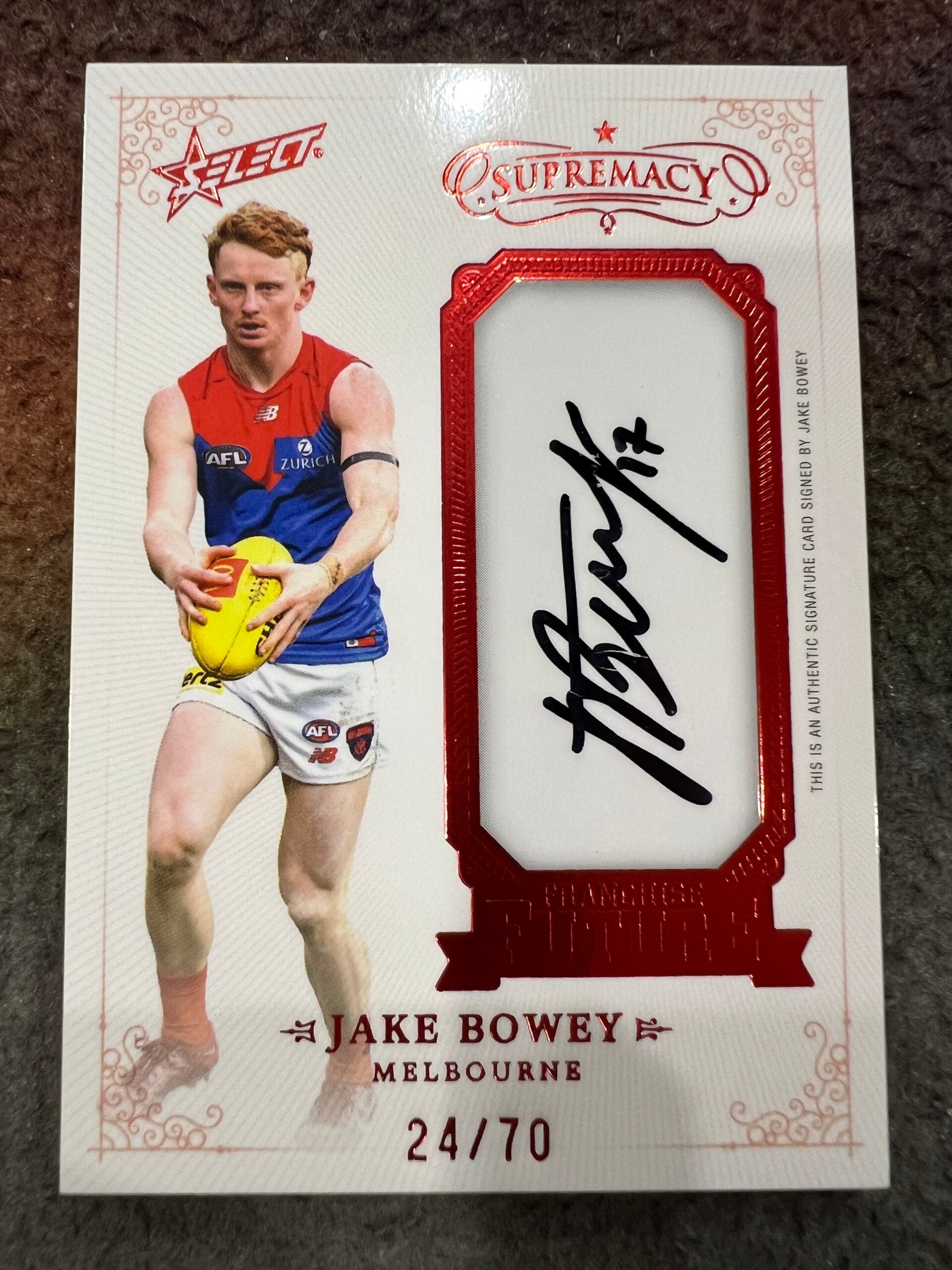 Jake Bowey - Melbourne - 2024 - Supremacy - FRANCHISE FUTURE SIGNATURE - 24/70