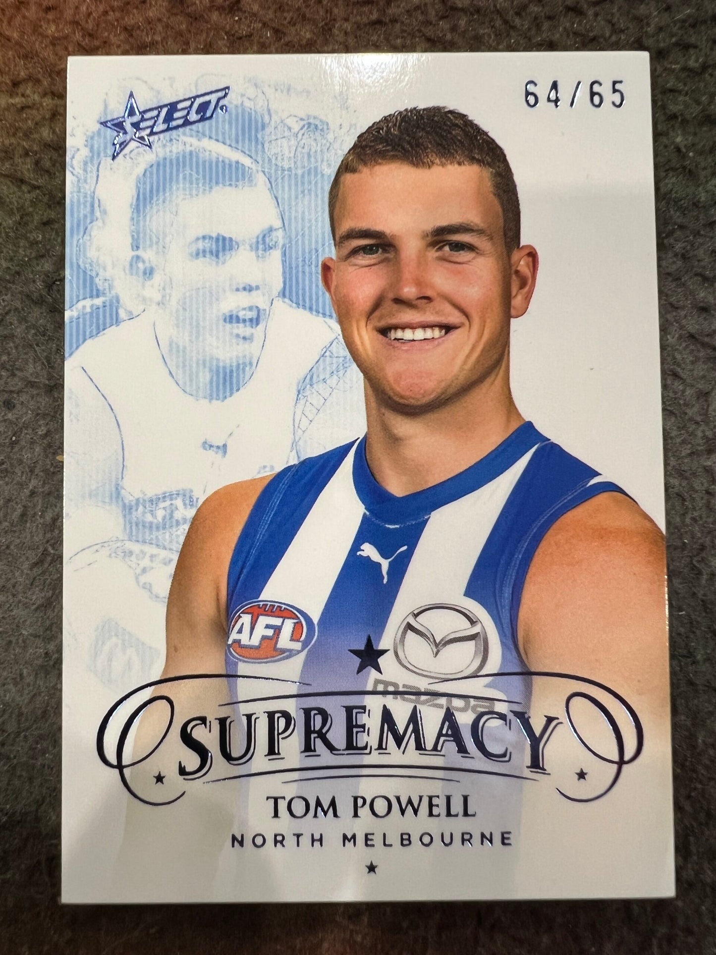 Tom Powell - North Melbourne - 2024 - Supremacy - BLUE PORTRAIT - 64/65