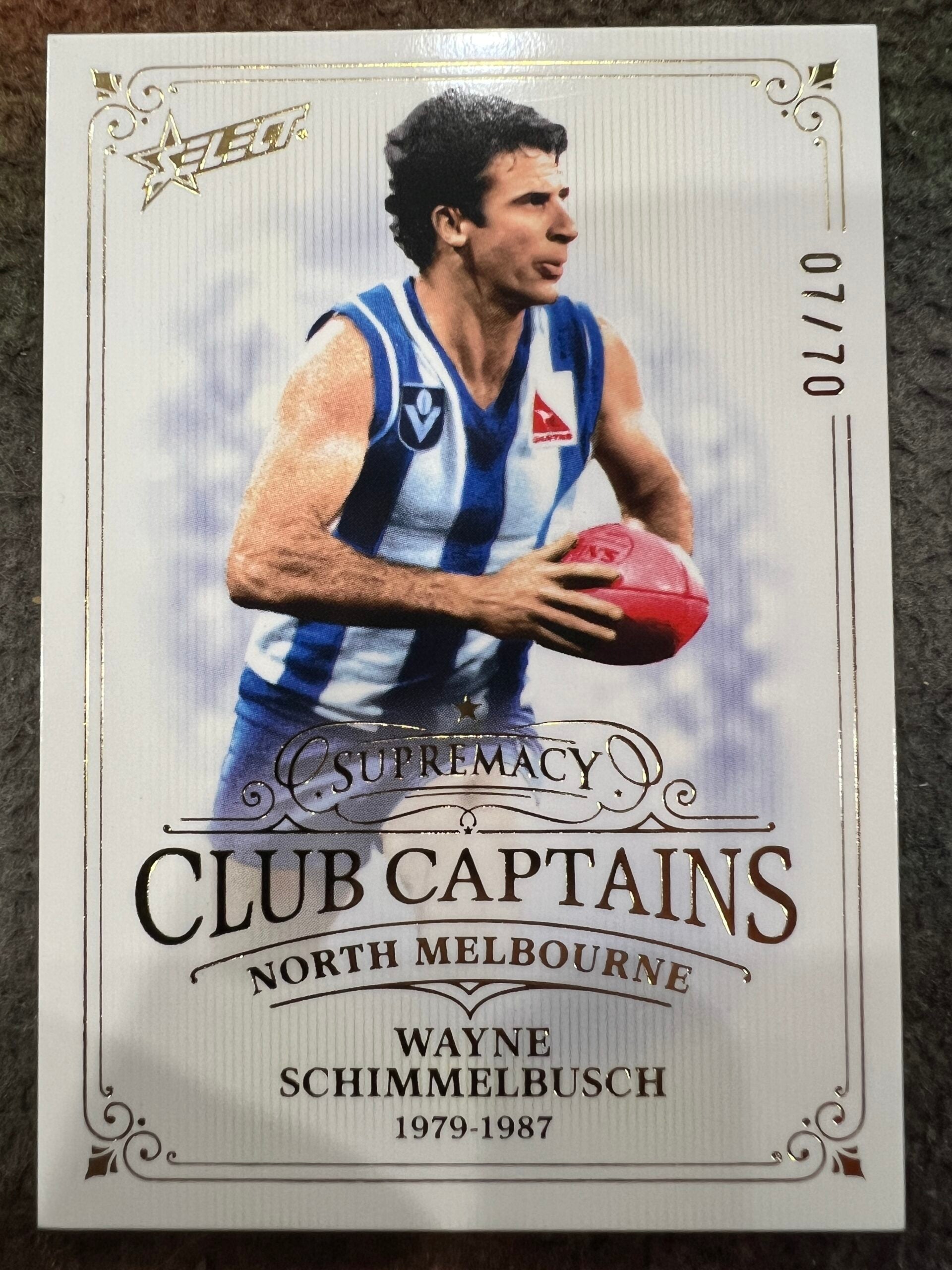 Wayne Schimmelbusch - North Melbourne - 2024 - Supremacy - CLUB CAPTAINS - 07/70