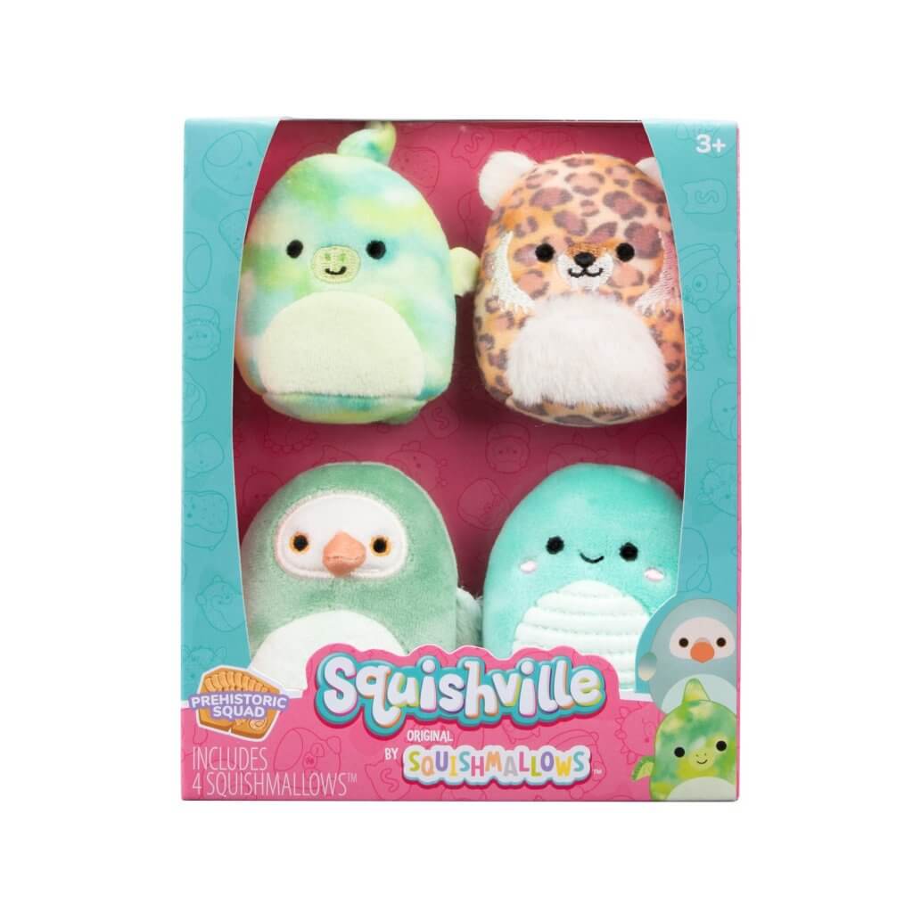 SQUISHMALLOWS SQUISHVILLE – Mini Plush 4 Pack (Asst) – Fastbreak Cards ...