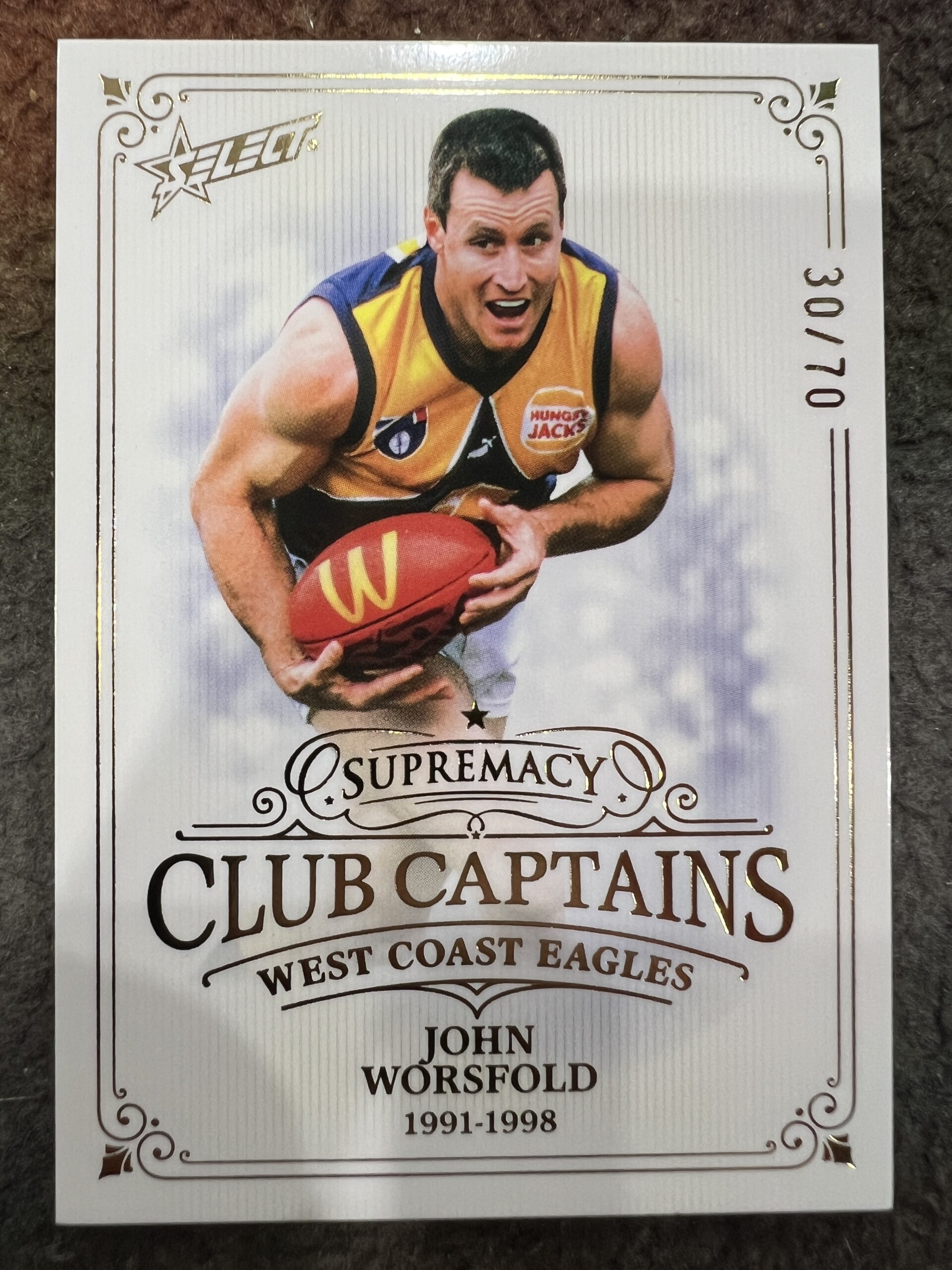 John Worsfold - West Coast - 2024 - Supremacy - CLUB CAPTAINS - 30/70