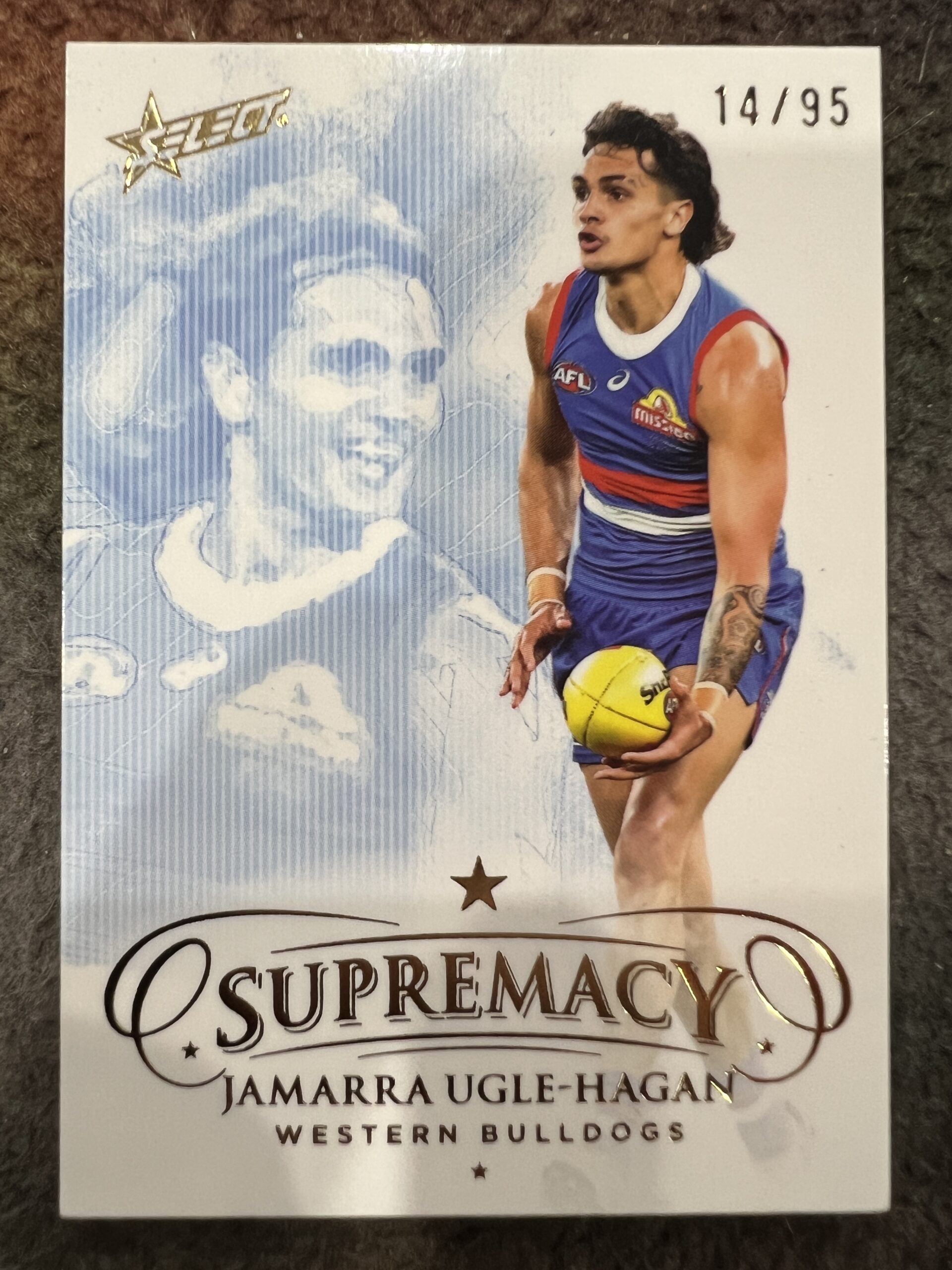 Jamarra Ugle-Hagan Western Bulldogs 2024 - Supremacy - SUPREMACY BASE - 14/95