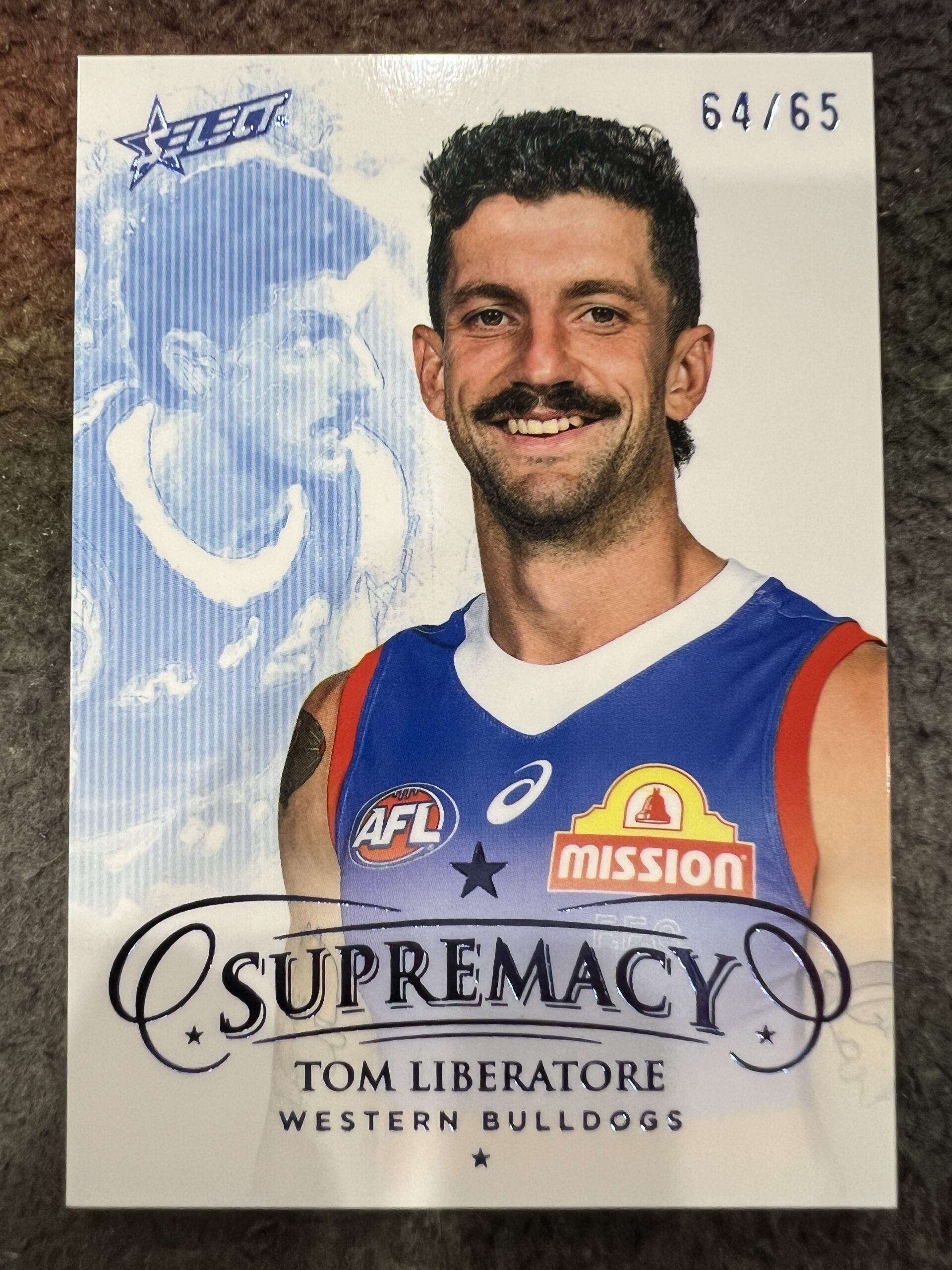 Tom Liberatore - Western Bulldogs - 2024 - Supremacy - BLUE PORTRAIT - 64/65