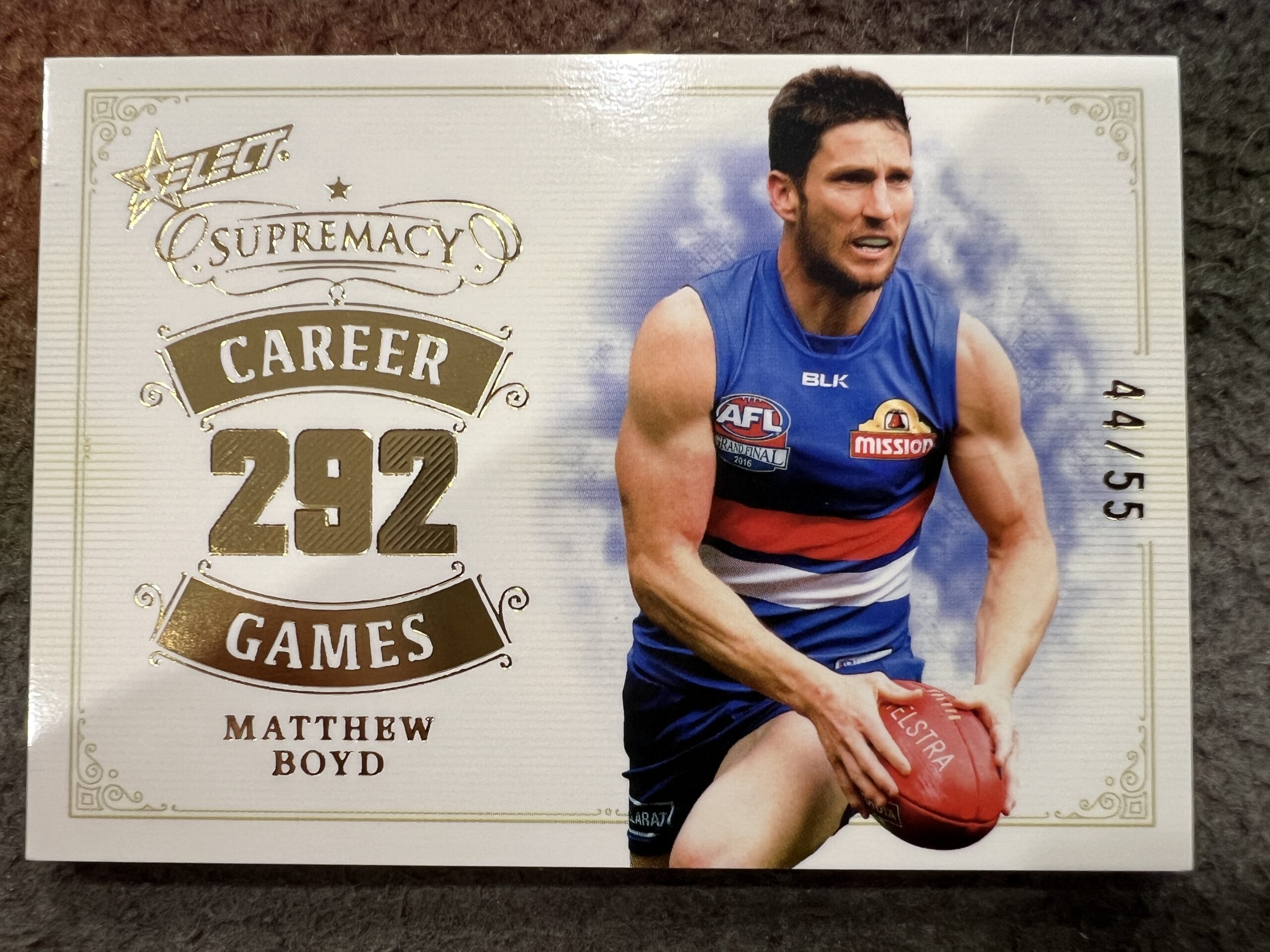 Matthew Boyd - Western Bulldogs - 2024 - Supremacy - CAREER GAMES - 44/55